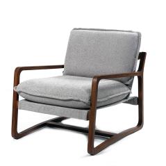 ZARA Πολυθρόνα με ξύλινα μπράτσα, ύφασμα velur 14, 71x84x84cm