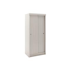 Bolero Ντουλάπα ρούχων δίφυλλη με συρόμενες πόρτες λευκό-γκρι 80x53.5x180 cm