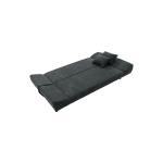 Kαναπές-κρεβάτι Tiko pakoworld 3θέσιος με αποθηκευτικό χώρο ύφασμα ανθρακί