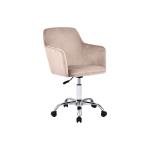 Xever Καρέκλα γραφείου εργασίας βελούδο ροζ 55x54x80/94εκ