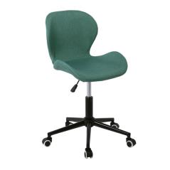 DOT Καρέκλα Γραφείου, Βάση Μέταλλο Μαύρο, Ύφασμα Petrol 48x49x75/85cm