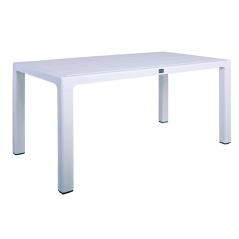 TEC Τραπέζι Dining Κήπου- Βεράντας, PP Άσπρο 150x90x73cm