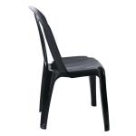 IRIDE Καρέκλα Στοιβαζόμενη, ΡΡ Ανθρακί 48x55x84cm
