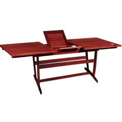 Παραλ/μο Επεκτεινόμενο τραπέζι Red Shorea Ξύλο ,160 + 80 = 240 x 100 x 75(H)cm