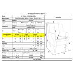 ROSY Πολυθρόνα - Μπερζέρα / Καρυδί - Ύφασμα Εκρού 76x80x103cm