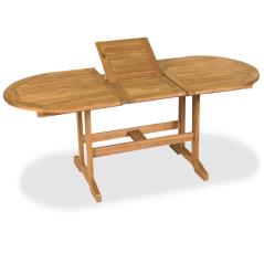 Ξύλινο Επεκτεινόμενο Τραπέζι Φύσικο Acacia Wood 150 + 50 = 200 x 90 x 72(h)cm