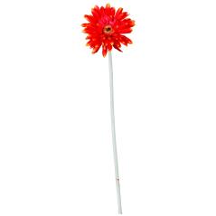 Μεταξωτό Κόκκινο Λουλούδι Ζέρμπερα 58cm
