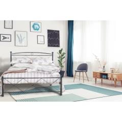 Κρεβάτι Νο12 Μεταλλικό σε χρώμα ανθρακόμαυρο για στρώμα 90x190cm