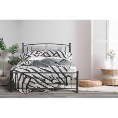Κρεβάτι Νο13 Μεταλλικό σε χρώμα ανθρακόμαυρο για στρώμα 150x200cm