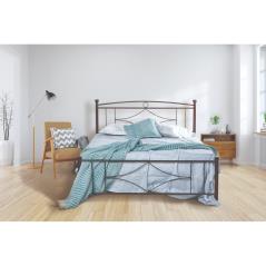 Κρεβάτι Νο17 Μεταλλικό σε χρώμα ανθρακόμαυρο για στρώμα 140x190cm