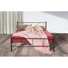 Κρεβάτι Νο20 Μεταλλικό σε χρώμα χαλκόμαυρο για στρώμα 160x200cm