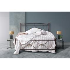 Κρεβάτι Νο24Β Μεταλλικό σε χρώμα σκουριάς για στρώμα 90x190cm