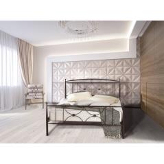 Κρεβάτι Νο26 Μεταλλικό σε χρώμα σκουριάς για στρώμα 90x190cm