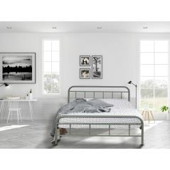 Κρεβάτι Νο27 Μεταλλικό σε χρώμα ελιά-σαγρέ για στρώμα 90x190cm