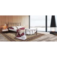 Κρεβάτι Νο31 Μεταλλικό σε χρώμα χαλκόμαυρο για στρώμα 90x190cm