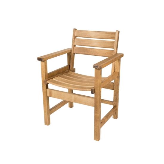 Πολυθρόνα σκηνοθέτη σταθερή Θέτις ξύλο Οξυάς φυσικό κάθισμα φυσικό 64x58x86 cm