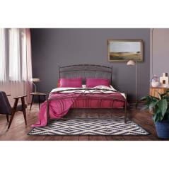 Κρεβάτι Νο54 Μεταλλικό σε χρώμα σκουριάς για στρώμα 150x200cm