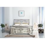 Κρεβάτι Νο57 Μεταλλικό σε χρώμα γκρί σαγρέ για στρώμα 150x200cm