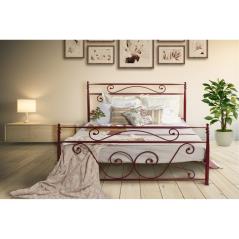 Κρεβάτι Νο59 Μεταλλικό σε χρώμα βυσσινί σαγρέ για στρώμα 150x200cm