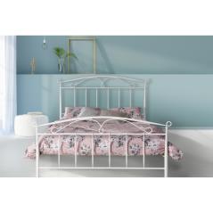 Κρεβάτι Νο61 Μεταλλικό σε χρώμα λευκό για στρώμα 150x200cm