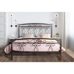 Κρεβάτι Νο62 Μεταλλικό σε χρώμα σκουριάς για στρώμα 160x200cm