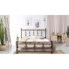 Κρεβάτι Νο65 Μεταλλικό σε χρώμα χαλκόμαυρο για στρώμα 150x200cm