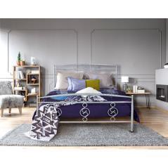 Κρεβάτι Νο71 Μεταλλικό σε χρώμα ασημί για στρώμα 150x200cm