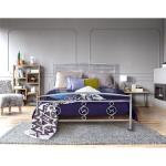 Κρεβάτι Νο71 Μεταλλικό σε χρώμα ασημί για στρώμα 160x200cm