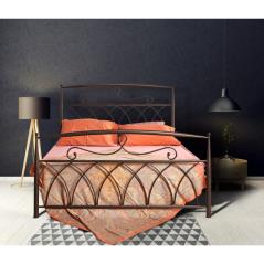 Κρεβάτι Νο88 Μεταλλικό σε χρώμα σκουριάς για στρώμα 150x200cm