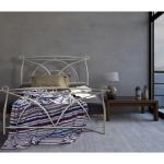 Κρεβάτι Νο90 Μεταλλικό σε χρώμα ασημί για στρώμα 160x200cm