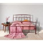 Κρεβάτι Νο91 Μεταλλικό σε χρώμα μπορντό-σαγρέ για στρώμα 160x200cm