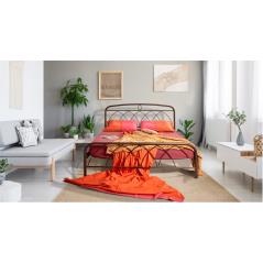 Κρεβάτι Νο95 Μεταλλικό σε χρώμα σκουριάς για στρώμα 150x200cm