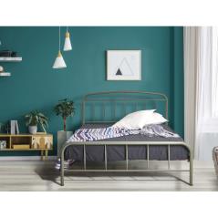 Κρεβάτι Νο97 Μεταλλικό σε χρώμα ελιά-σαγρέ για στρώμα 150x200cm