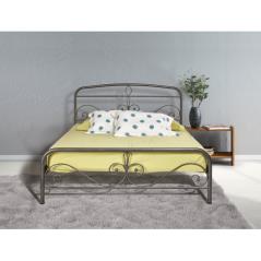 Κρεβάτι Νο98 Μεταλλικό σε χρώμα γκρί-σαγρέ για στρώμα 150x200cm
