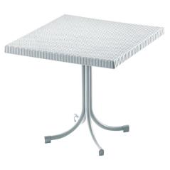 RONY Τραπέζι Κήπου - Βεράντας, PP Άσπρο 80x80x73cm