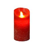 Διακοσμητικό Κερί Μπαταρίας Με Κίνηση ,Κόκκινο Πλαστικό Φ 8 x 15cm