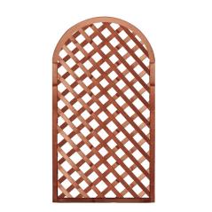 Ξύλινο Οβάλ Καφασωτό σε Καφέ 90 x 180(h)cm