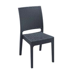 Καρέκλα Πολυπροπυλενίου Florida Dark Grey 45X52X87εκ.