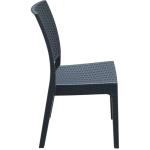 Καρέκλα Πολυπροπυλενίου Florida Dark Grey 45X52X87εκ.