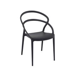Καρέκλα Πολυπροπυλενίου Pia Black 54Χ56Χ82εκ.