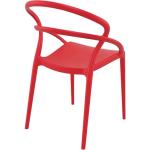 Καρέκλα Πολυπροπυλενίου Pia Red 54Χ56Χ82εκ.