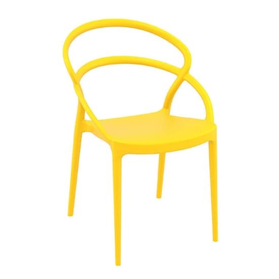 Καρέκλα Πολυπροπυλενίου Pia Yellow 54Χ56Χ82εκ.