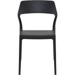 Καρέκλα Πολυπροπυλενίου Snow Black 52X56X83εκ.