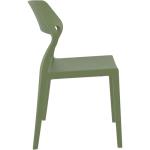 Καρέκλα Πολυπροπυλενίου Snow Olive Green 52X56X83εκ.