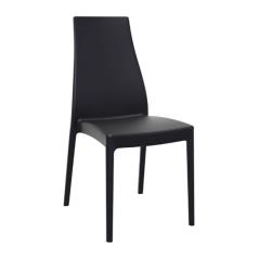 Καρέκλα πολυπροπυλενίου Miranda black 45X56X94εκ