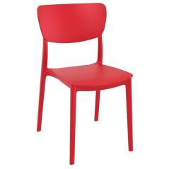 Καρέκλα Πολυπροπυλενίου Monna Red 45Χ53Χ82εκ.