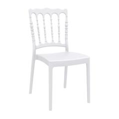 Καρέκλα Πολυπροπυλενίου Napoleon White 45X55X92εκ.