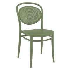 Καρέκλα Πολυπροπυλενίου Marcel Olive Green 45Χ52Χ85εκ.