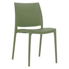 Καρέκλα Πολυπροπυλενίου Maya Olive Green 44Χ50Χ81εκ.