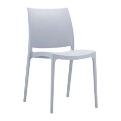 Καρέκλα Πολυπροπυλενίου Maya Silver Grey 44Χ50Χ81εκ.